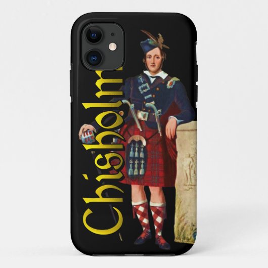 クラン・チゾルム スコットランド風ケース Case-Mate iPhoneケース (裏面)