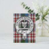 クラン・ドナヒー（ロバートソン） 紋章・ドレス・タータン ポストカード (スタンド正面)