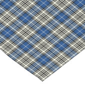 クラン・ネイピアブルー、ブラック、ホワイト・スコットランドタータンチェック ショートテーブルランナー (コーナー)