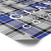 クラン・ハネイ・カラーズ・オブ・スコットランドタータンチェック ポスター (角)