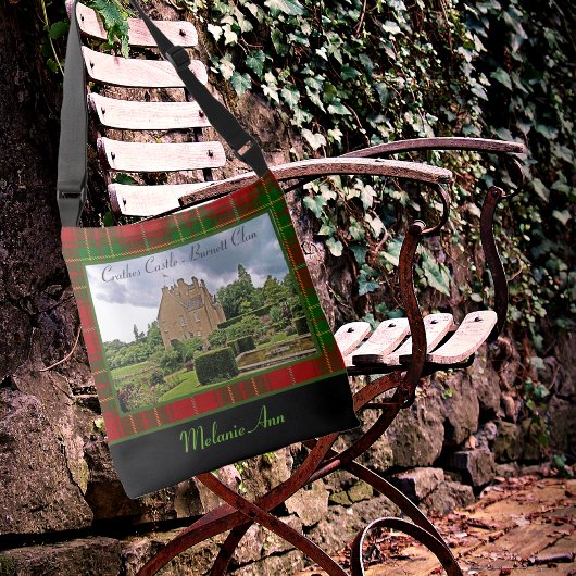 クラン・バーネット・クレスキャッスルタータンチェックお名前の写真 クロスボディバッグ