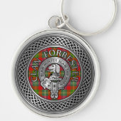 クラン・フォレスター |フォスタークレスト&タータンチェックノット キーホルダー (正面)