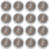 クラン・フォレスター |フォスタークレスト&タータンチェックノット シール (正面)