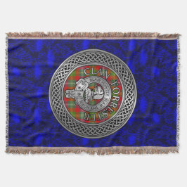 クラン・フォレスター |フォスタークレスト&タータンチェックノット スローブランケット