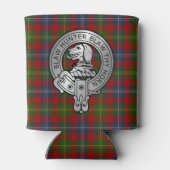 クラン・フォレスター/フォスター・クレスト&タータンチェック 缶クーラー (裏面)