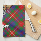 クラン・フレイザー・オブ・ロバット・クレスト キッチンタオル (四つ折り)