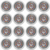 クラン・フレーザークレスト&タータンチェック・ノットシール シール (正面)