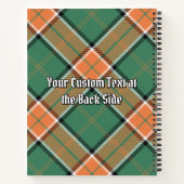 クラン・ポーロック・クレスト・オーバー・タータンチェック ノートブック (裏面)