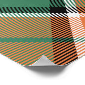 クラン・ポーロック・クレスト・オーバー・タータンチェック ポスター (角)