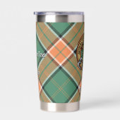 クラン・ポーロック・クレスト・オーバー・タータンチェック 保温保冷タンブラー (右面)