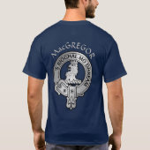 クラン・マクグレガー・クレスト&タータン Tシャツ (裏面)