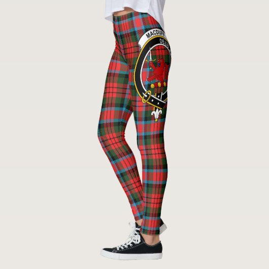 クラン・マクダフ・モダン・クレスト・タータン・ウーマンズ レギンス (左)