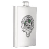 クラン・マクドナルド・オブ・ザ・アイレス・クレスト&タータンチェック フラスク (右)