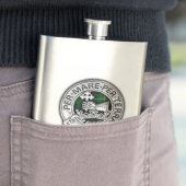 クラン・マクドナルド・オブ・ザ・アイレス・クレスト&タータンチェック フラスク (インサイチュ)