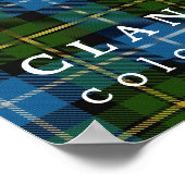 クラン・マクニールカラーズ・オブ・スコットランドタータンチェック ポスター (角)