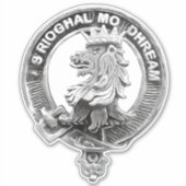 クラン・マクレガー・スコットランドバッジ シール (正面)