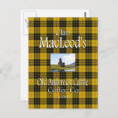 クラン・マクロードの古いアルドブレックキャッスルコーヒー社。 ポストカード (正面/裏面)
