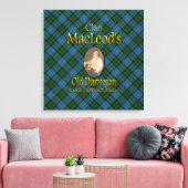 クラン・マクロードの古いダンビーガンパイプタバコ キャンバスプリント (インサイチュ (リビング))