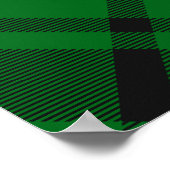 クラン・マッカーサー・クレストタータンチェック ポスター (角)