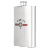 クラン・モリソン(編集)クレスト&タータンチェック フラスク (左)