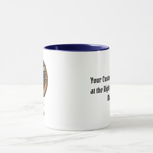 クランElliotクレストオーバー古代タータンチェックマグ マグカップ (中央)