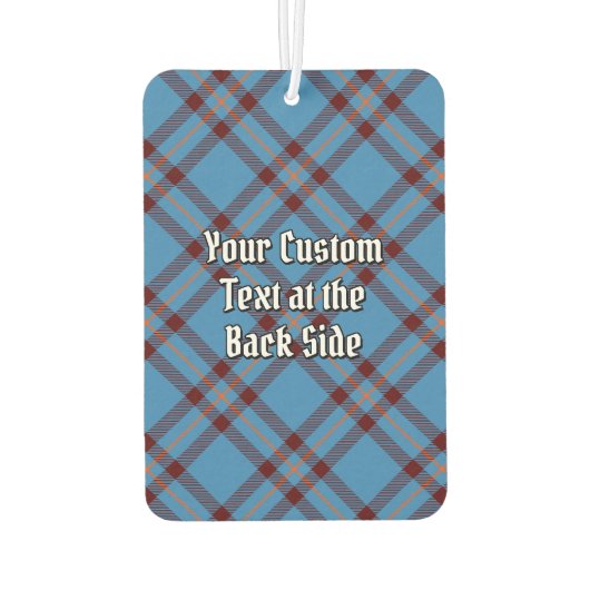 クランElliotクレストオーバー古代タータンチェック カーエアーフレッシュナー (裏面)