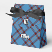 クランElliotクレストオーバー古代タータンチェック フェイバーボックス (正面サイド)