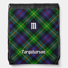 クランFarquharsonタータンチェックドロウストリングバッグ ナップサック