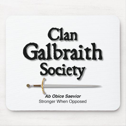 クランGalbraith Societyマウスパッド マウスパッド (正面)