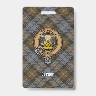 クランGordonクレストオーバーウェザーズタータンチェック バッジ