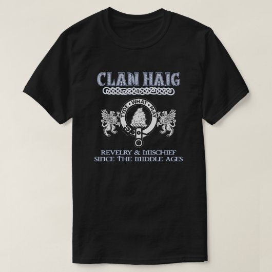 クランHaig crestスコットランドのクランScotishの姓 Tシャツ (デザイン正面)
