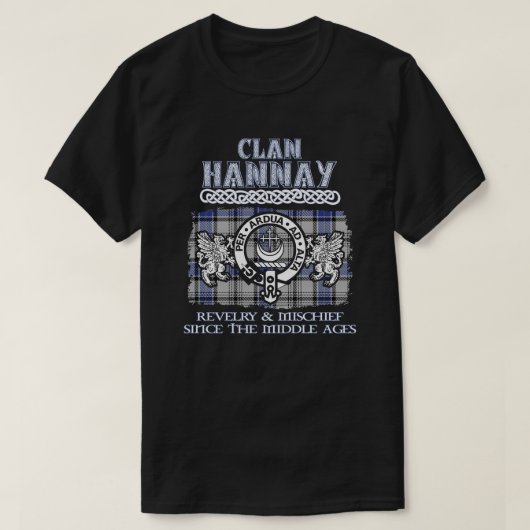 クランHannay crestスコットランドのクランScotshの姓 Tシャツ (デザイン正面)