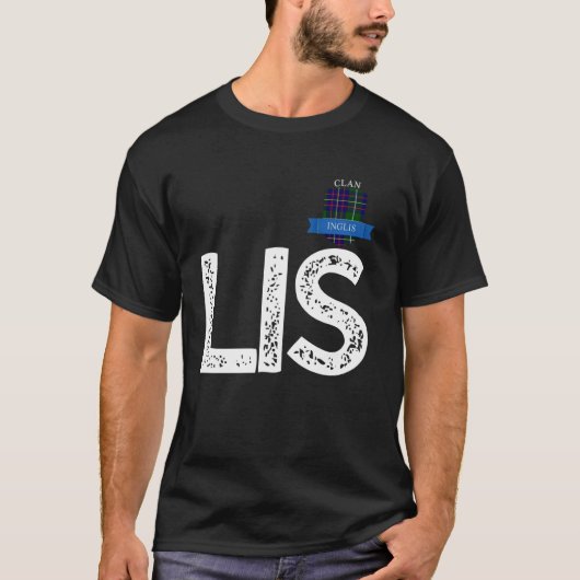 クランInglis LとIと手紙Sの家族のマッチング Tシャツ (正面)