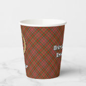 クランMacAlisterクレストオーバータータンチェック紙カップ 紙コップ (左)