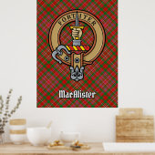 クランMacAlisterクレストオーバータータンチェック ポスター (キッチン)
