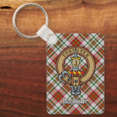 クランMacAlisterクレストオーバードレスタータンチェックキーチェーン キーホルダー (正面)
