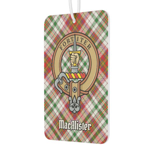 クランMacAlisterクレストオーバードレスタータンチェック カーエアーフレッシュナー (左)