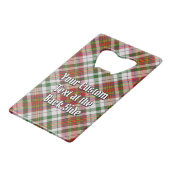 クランMacAlisterクレストオーバードレスタータンチェック クレジットカード栓抜き (裏面アングル)