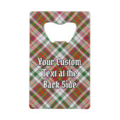 クランMacAlisterクレストオーバードレスタータンチェック クレジットカード栓抜き (裏面)