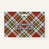 クランMacAlisterクレストオーバードレスタータンチェック バッジ (裏面)