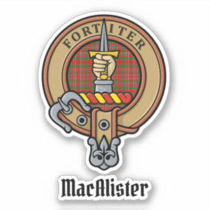 クランMacAlisterクレストタータンチェックステッカー シール