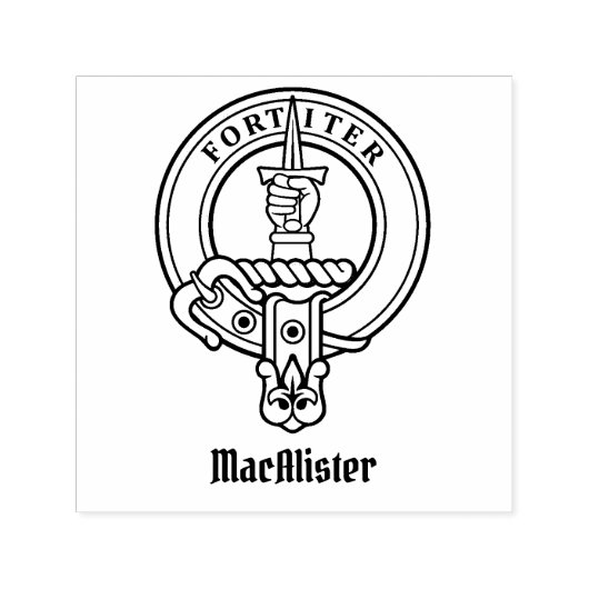 クランMacAlisterクレスト自己インキングスタンプ セルフインキングスタンプ (デザイン)