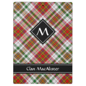 クランMacAlisterドレスタータンチェッククリップボード クリップボード (裏面)