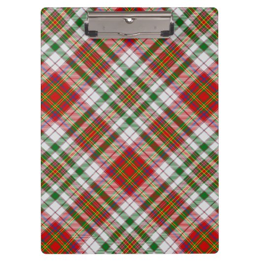クランMacAlisterドレスタータンチェッククリップボード クリップボード (正面)