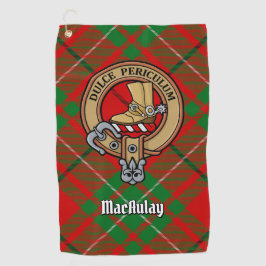 クランMacAulayクレストオーバータータンチェックゴルフタオル ゴルフタオル