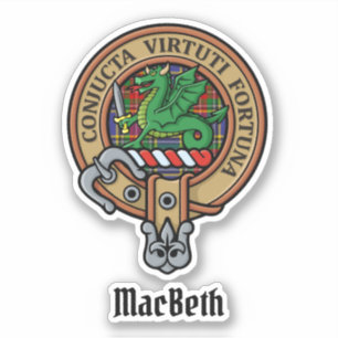 クランMacBethクレストステッカー シール