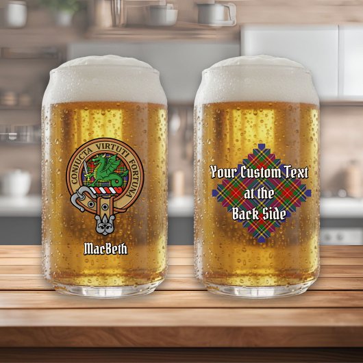 クランMacBethクレストタータンチェック ガラス缶