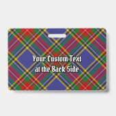 クランMacBethクレストタータンチェック バッジ (裏面)