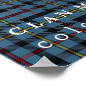 クランMacCrimmonカラーのスコットランドタータンチェック ポスター (角)