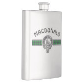 クランMacDonald (編集)クレスト&タータンチェック フラスク (右)